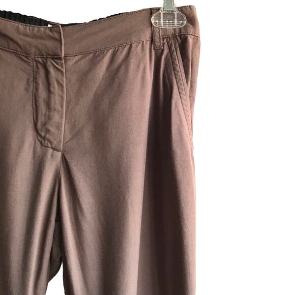 Bridge & Burn Market Straight Leg Pants Size S Taupe Tencel Linen Workwear - Picture 4 of 12